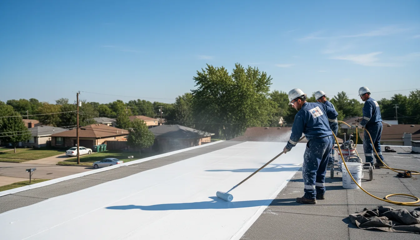 Commercial roof coating in Green Bay, VA near me